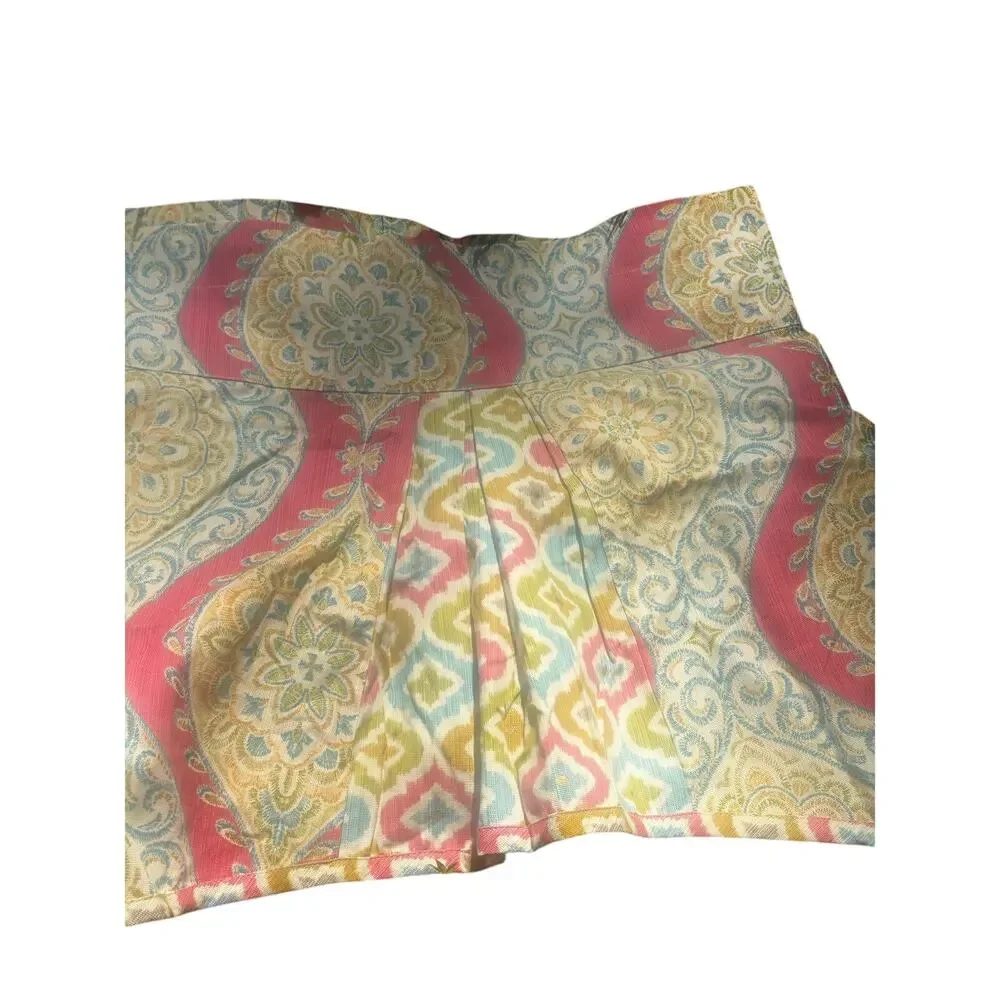 Waverly Moonlight Medallion Curtain Valance 51” long 20” Wide Metallic Abstract